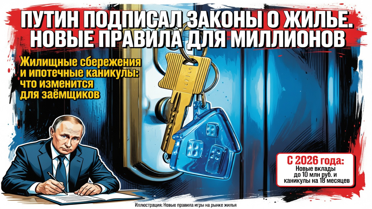Путин подписал законы о жилье. Новые правила для миллионов