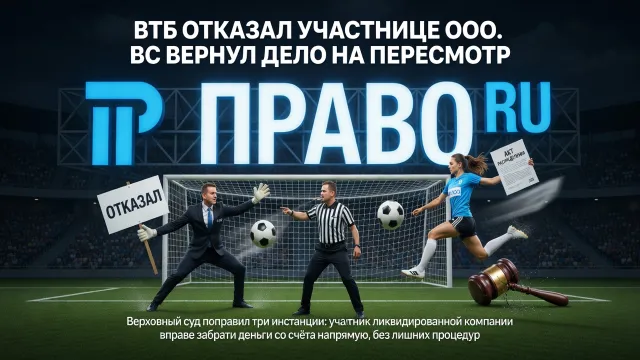 ВТБ отказал участнице ООО. ВС вернул дело на пересмотр